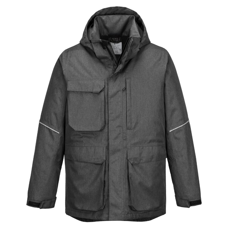 Portwest Parka Jacket Grey Marl KX360